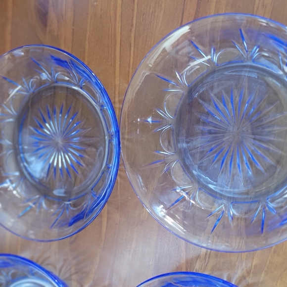 Vintage Avon & Pyrex Cobalt Blue Glass Dinnerware Set - Picture 11 of 16